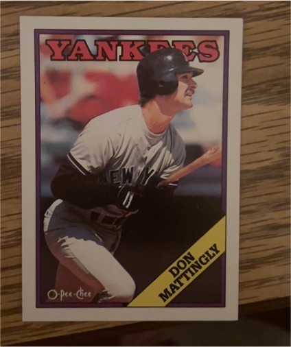1988 O-Pee-Chee #300 Don Mattingly — front