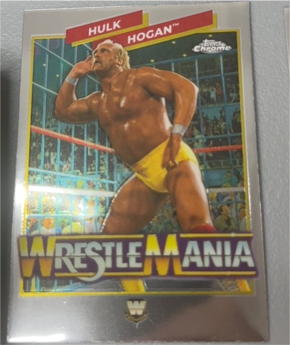 2026 Topps Chrome WWE #WMR-15 Hulk Hogan WrestleMania Recall — front