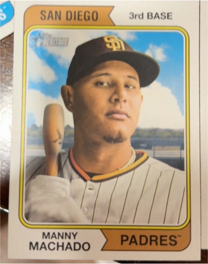 2023 Topps Heritage #250 Manny Machado — front
