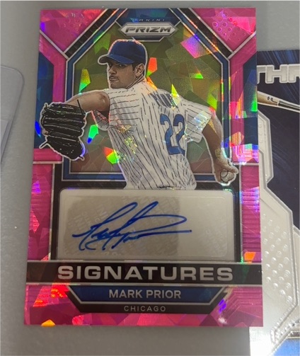 2023 Panini Prizm #SIG-MP Mark Prior Signatures Purple Prizm Auto — front