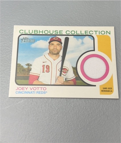 2022 Topps Heritage Clubhouse Collection #CC-JVO Joey Votto — front