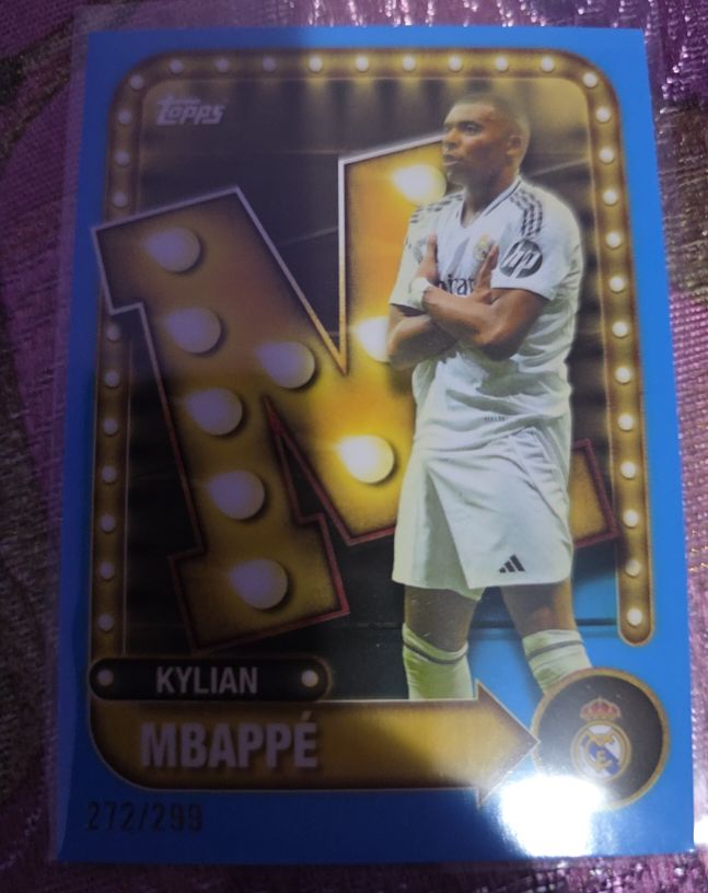 2025 Topps Real Madrid Collector Tin #272 Kylian Mbappé — front