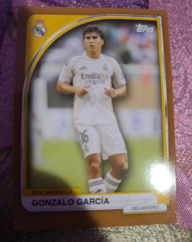 2025 Topps Real Madrid #16 Gonzalo García — front