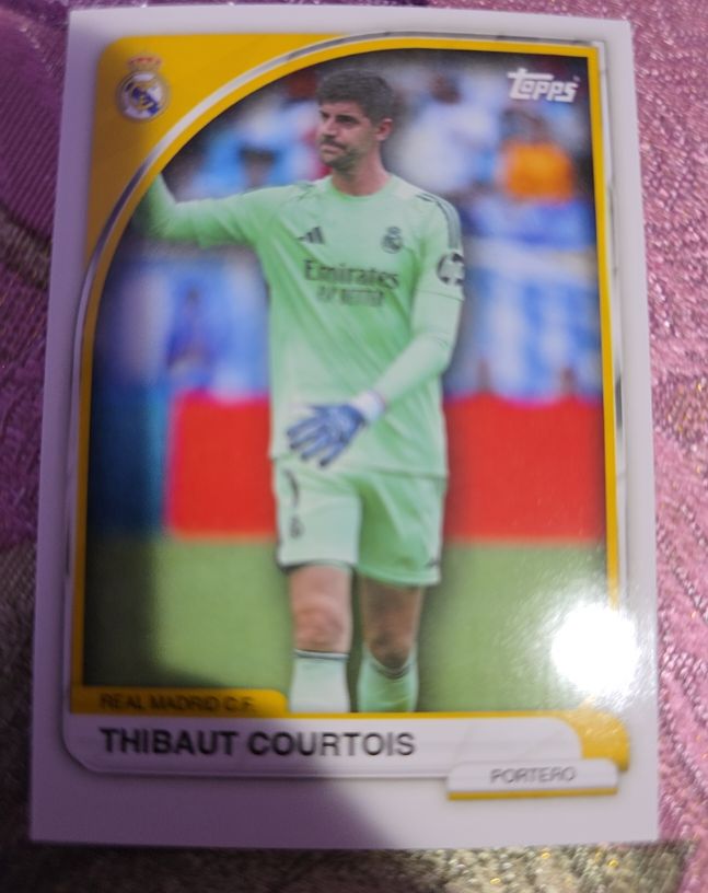 2025 Topps Real Madrid Collector Tin #1 Thibaut Courtois — front