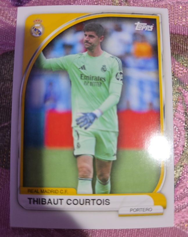 2024-25 Topps Real Madrid Fan Set #1 Thibaut Courtois — front