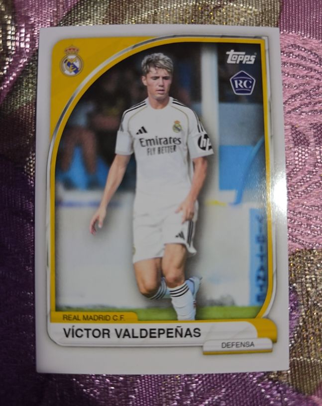 2025 Topps Real Madrid C.F. #Víctor Valdepeñas — front