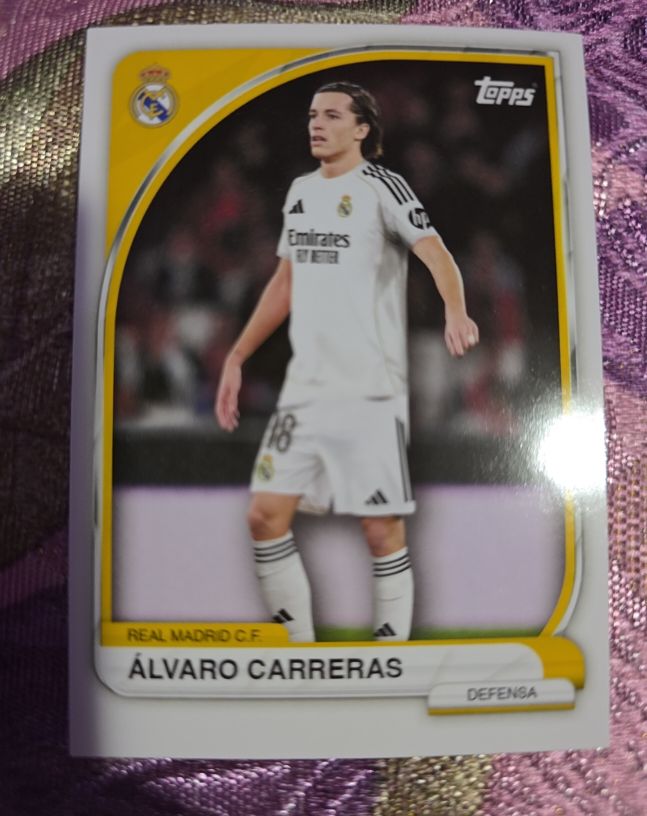 2024-25 Topps Merlin UCC #154 Álvaro Carreras — front