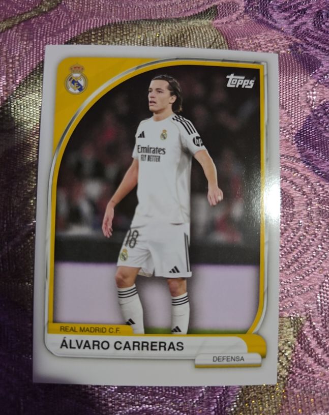 2024-25 Topps Merlin UCC #154 Álvaro Carreras — front