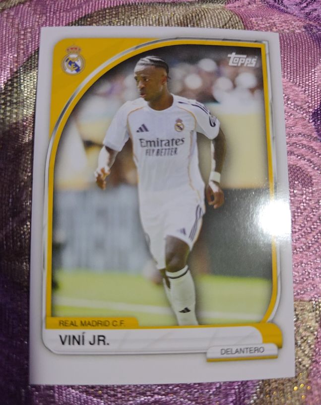 2025 Topps UEFA Champions League #7 Vini Jr. Real Madrid C.F. — front
