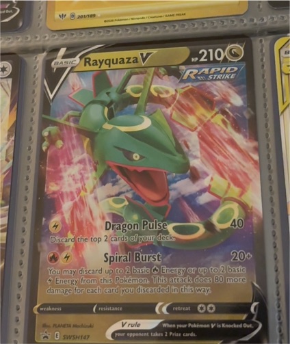 2023 Pokémon Crown Zenith #100 Rayquaza V — front