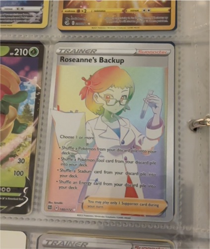 2022 Pokémon Brilliant Stars #172 Roseanne's Backup — front
