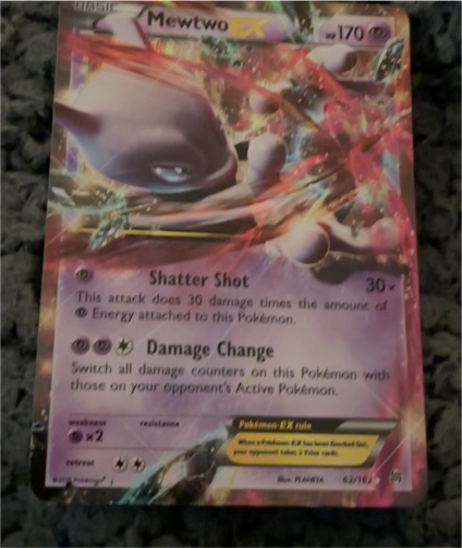 2015 Pokemon Breakthrough #62 Mewtwo EX — front