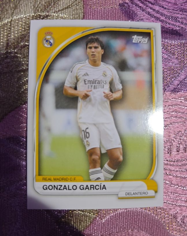 2025 Topps Real Madrid #16 Gonzalo García — front