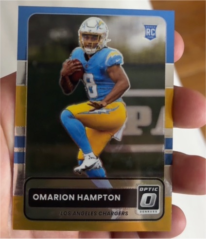 2025 Panini Donruss Optic 2015 Retro #6 Omarion Hampton — front