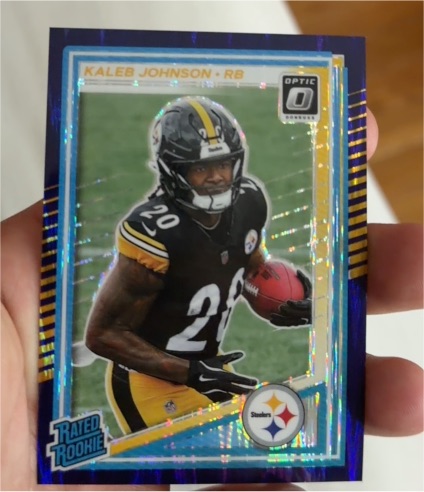 2025 Donruss Optic #232 Kaleb Johnson — front