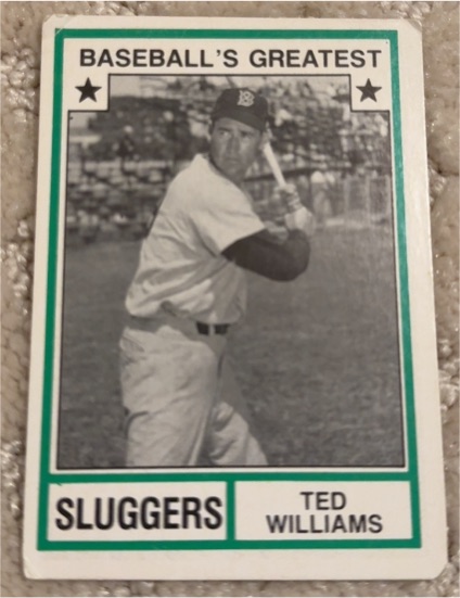 1982 TCMA Baseball's Greatest Sluggers #22 Ted Williams — front