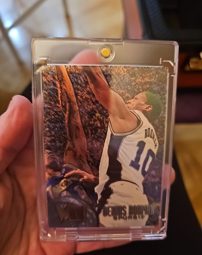 1995-96 Fleer Metal #100 Dennis Rodman — front