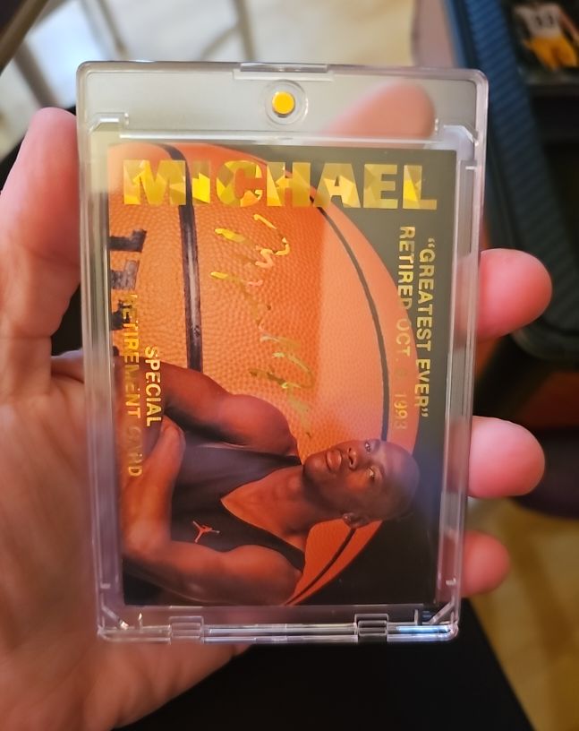 1993 Michael Jordan Special Retirement Card — front