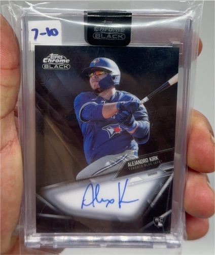 2021 Topps Chrome Black #CBA-AKI Alejandro Kirk — front