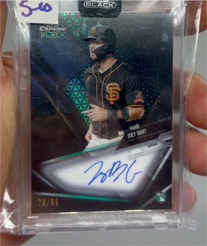 2021 Topps Chrome Black #CBA-JBAR Joey Bart — front