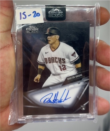 2021 Topps Chrome Black #CBA-DV Daulton Varsho — front