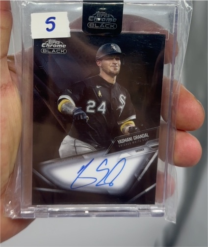 2021 Topps Chrome Black #CBA-YG Yasmani Grandal — front