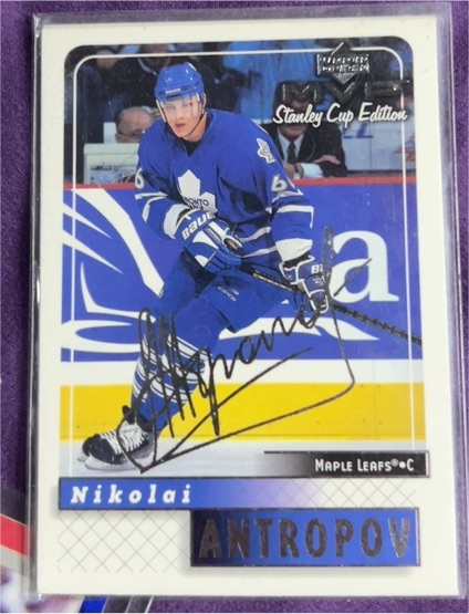1999-00 Upper Deck MVP Stanley Cup Edition Silver Script #178 Nikolai Antropov — front
