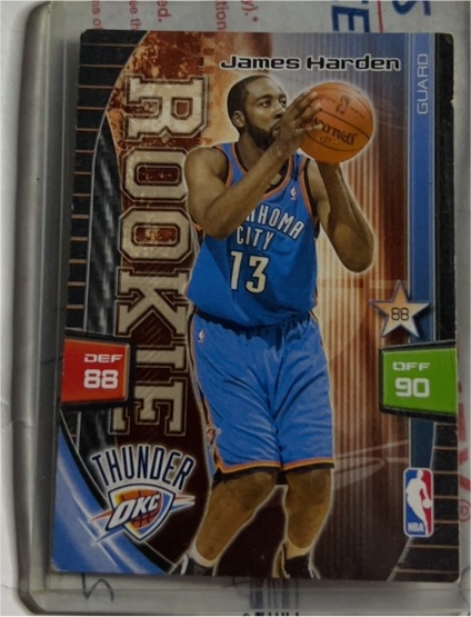 2009-10 Panini Adrenalyn XL #NNO James Harden Rookie — front
