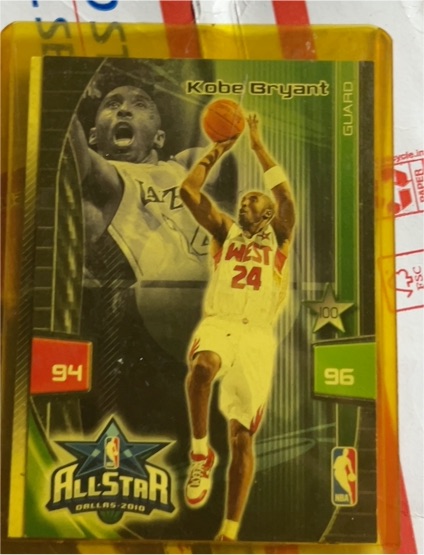 2010 Panini Adrenalyn XL All-Star Dallas Kobe Bryant — front