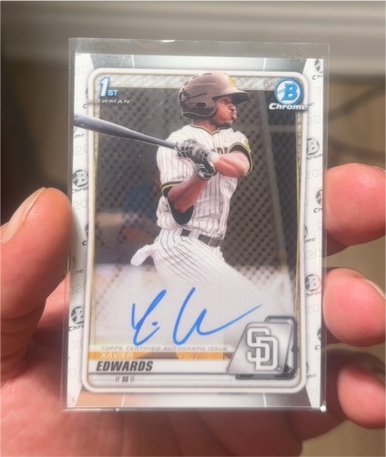 2020 Bowman Chrome Prospects #BCP-10 Xavier Edwards — front