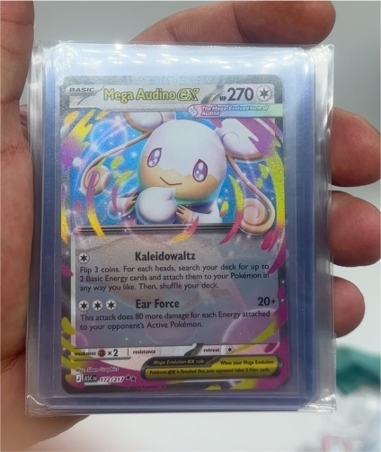 2015 Pokémon XY Ascended Heroes #172 Mega Audino EX — front