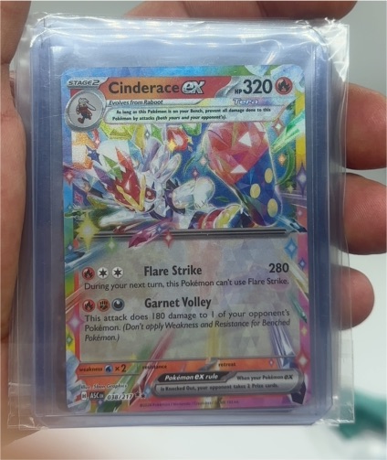 2023 Pokémon TCG Scarlet & Violet: Stellar Crown #028 Cinderace ex — front