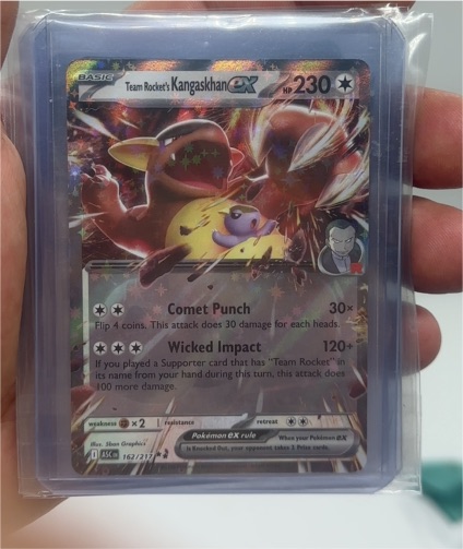 2026 Pokémon Team Rocket's Kangaskhan EX #162 — front