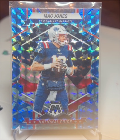 2023 Panini Mosaic #261 Mac Jones National Pride Reactive Blue — front