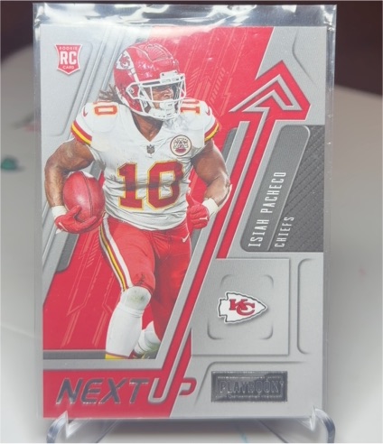 2022 Panini Playbook Next Up #NU-11 Isiah Pacheco — front