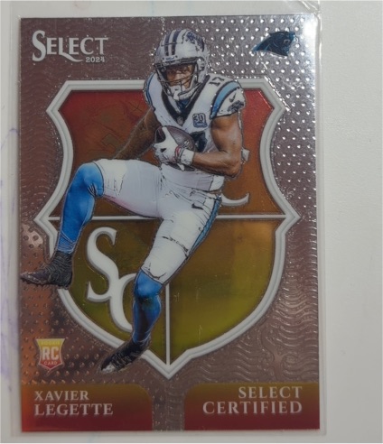 2024 Panini Select #14 Xavier Legette Select Certified Rookies — front