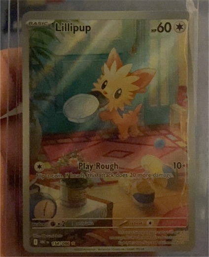 2023 Pokémon SV: White Flare #154 Lillipup Illustration Rare — front