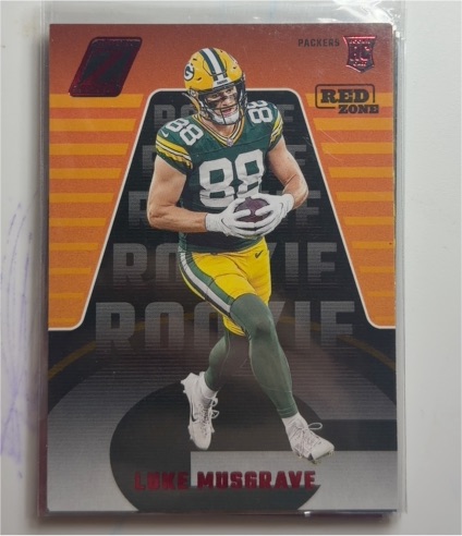 2023 Panini Zenith Red Zone #163 Luke Musgrave Rookie — front