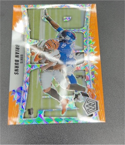 2025 Panini Mosaic Bang! #7 Brian Burns — front
