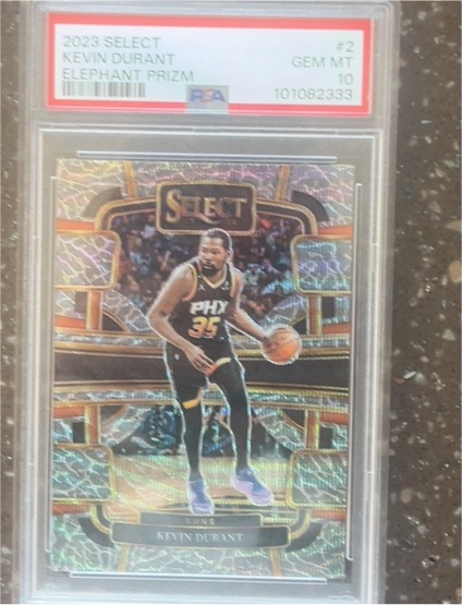 2023 Panini Select #2 Kevin Durant Elephant Prizm — front