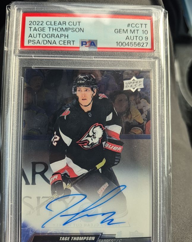 2022 Upper Deck Clear Cut #CC-TT Tage Thompson — front