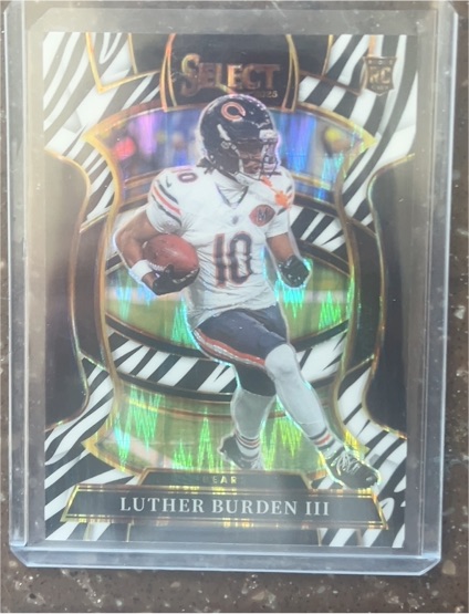 2025 Panini Select #72 Luther Burden III RC Chicago Bears — front