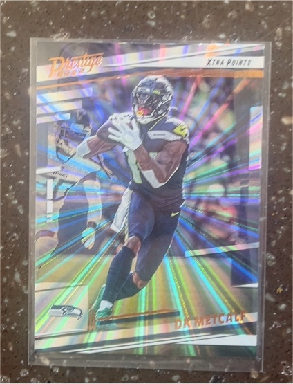 2022 Panini Prestige #258 DK Metcalf Xtra Points Astral — front