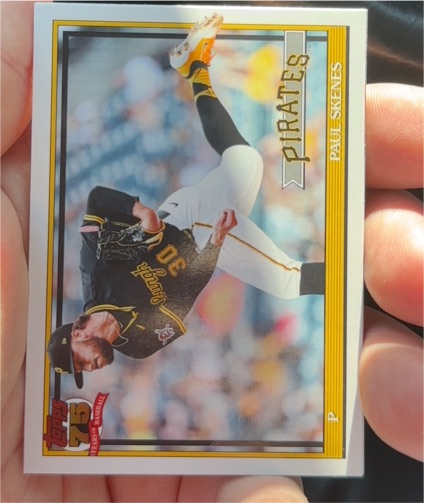 2026 Topps Series 1 1991 Retro #T91-50 Paul Skenes — front