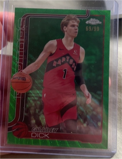 2025-26 Topps Chrome #214 Gradey Dick — front