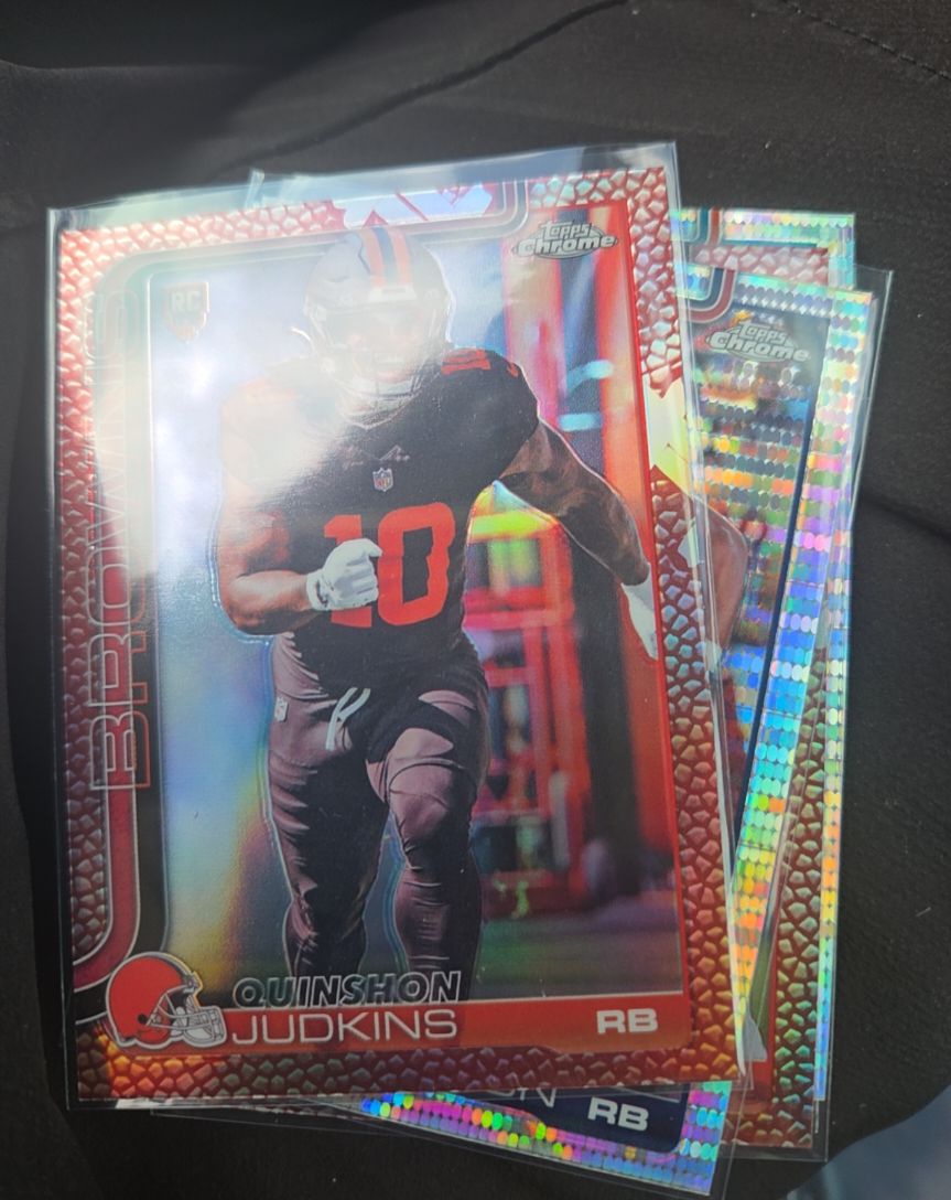 2025 Topps Chrome Football #325 Quinshon Judkins — front