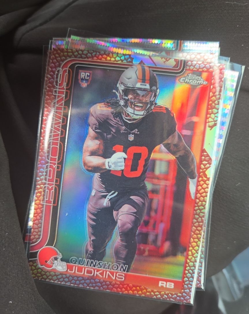 2025 Topps Chrome #325 Quinshon Judkins — front