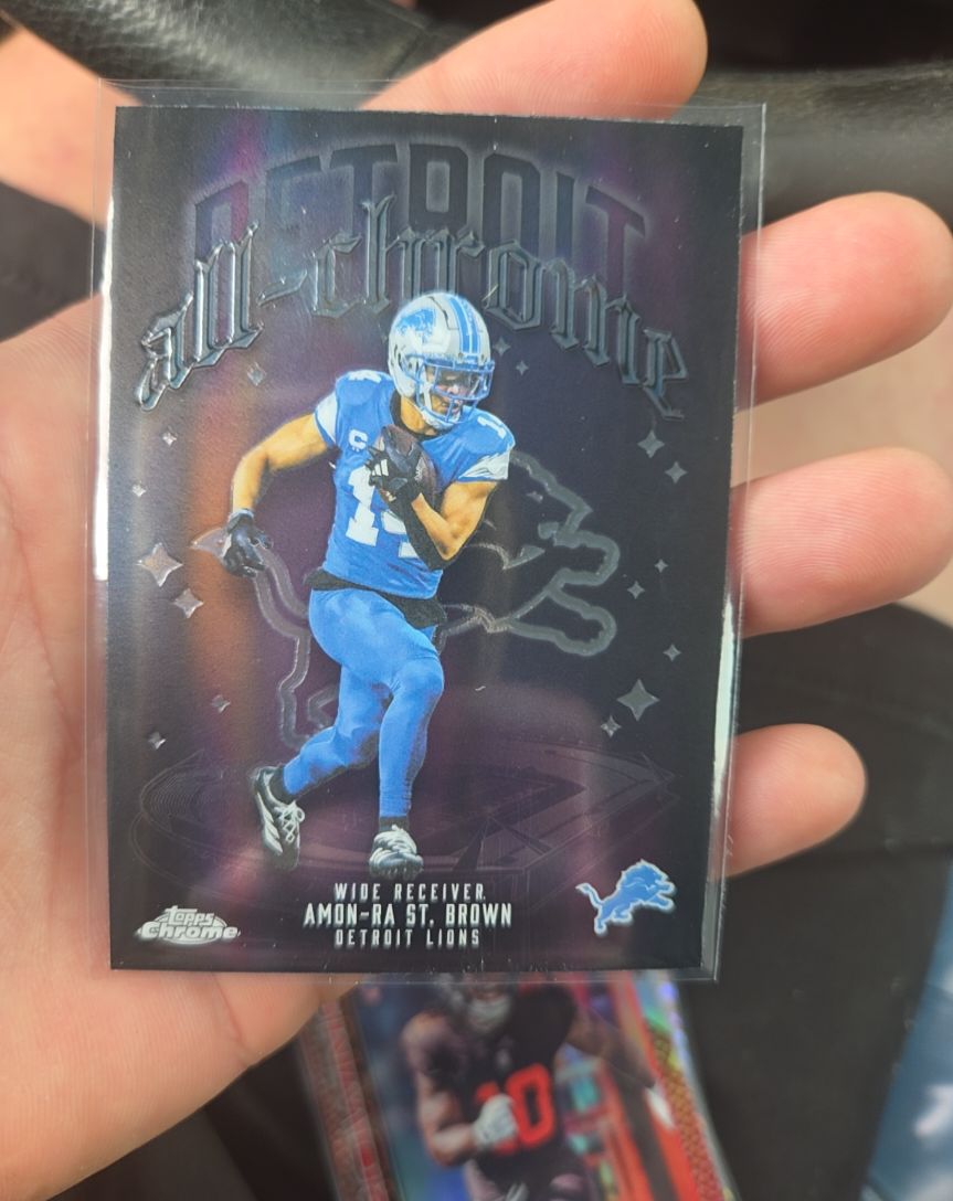 2025 Topps Chrome All-Chrome #ACT-7 Amon-Ra St. Brown — front