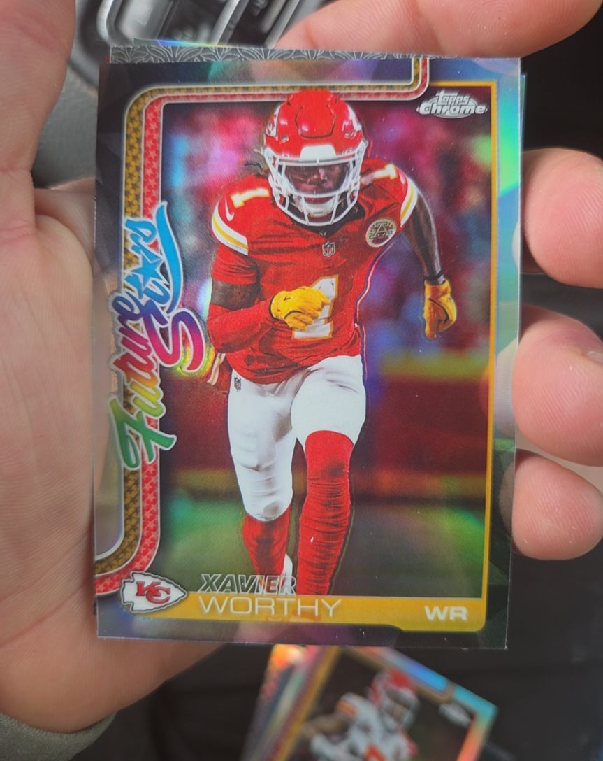 2025 Topps Chrome Future Stars #FS-5 Xavier Worthy — front