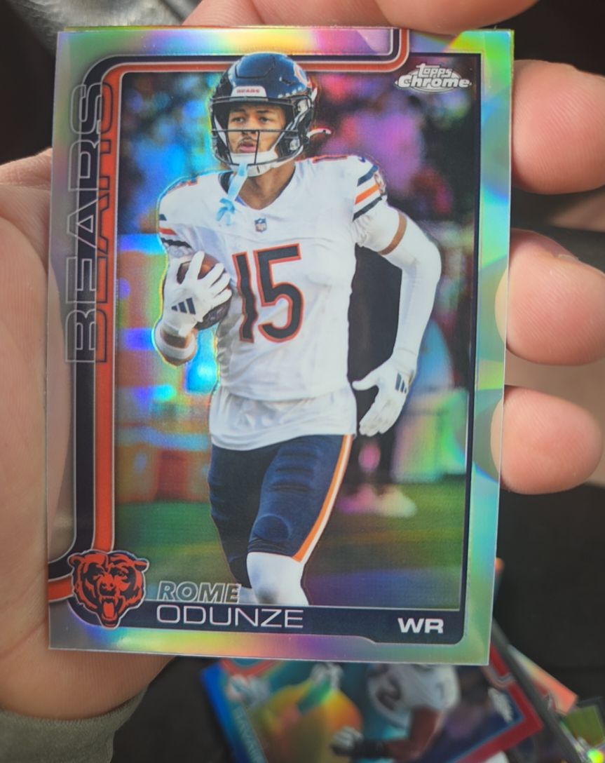 2025 Topps Chrome #49 Rome Odunze — front